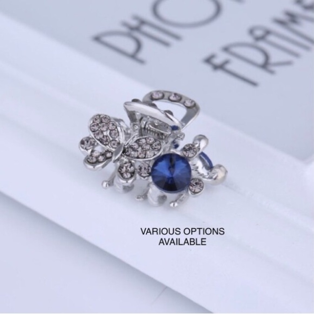 Crystal Hairpins For Women Rose Flower Hair Bows With Clips